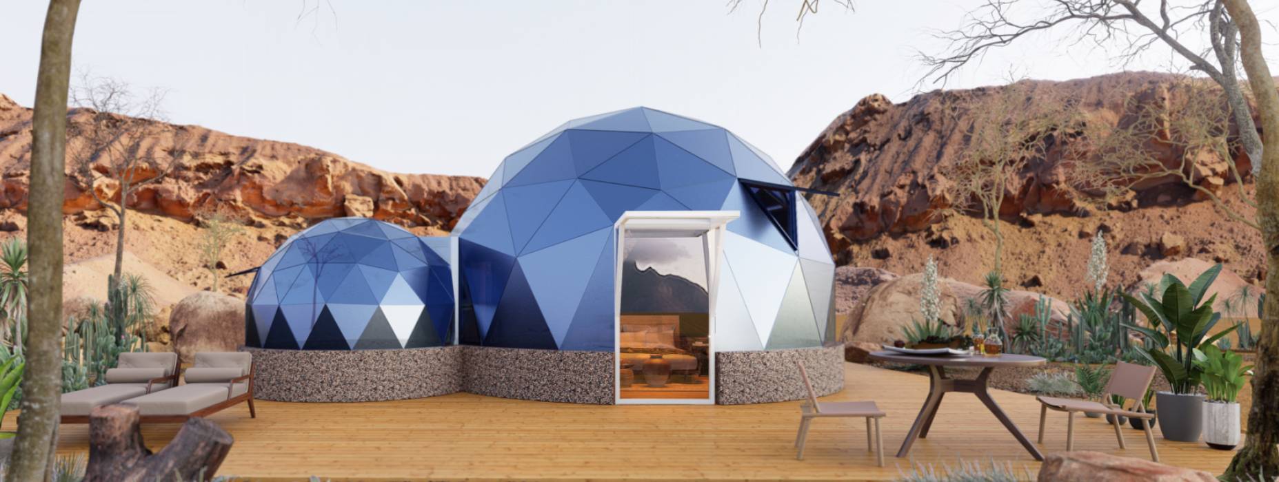 江夏区球形智能光伏玻璃星空房